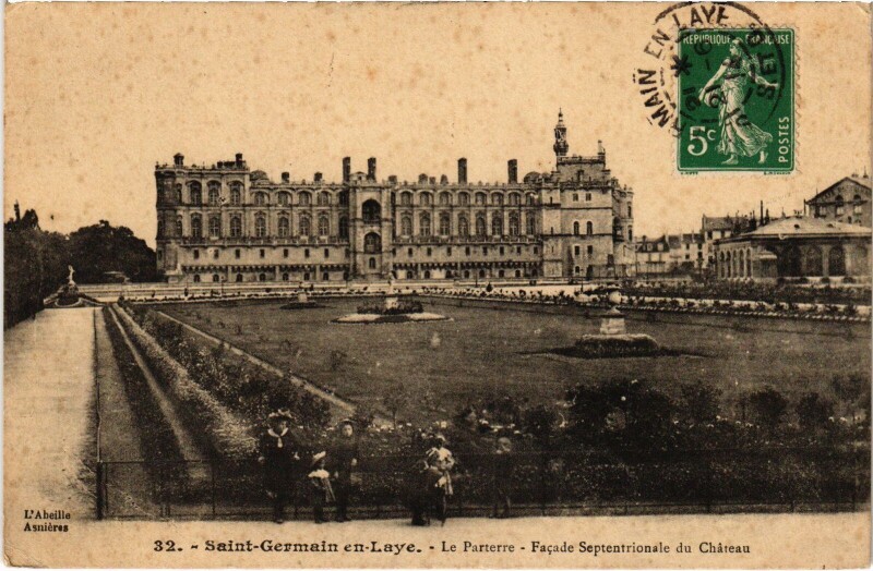 Carte postale ancienne St Germain en Laye Le Parterre