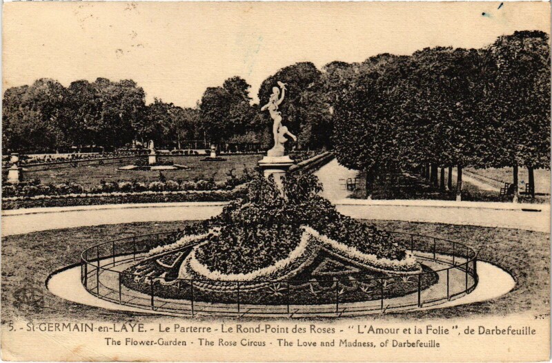 Carte postale ancienne St Germain en Laye Le Parterre