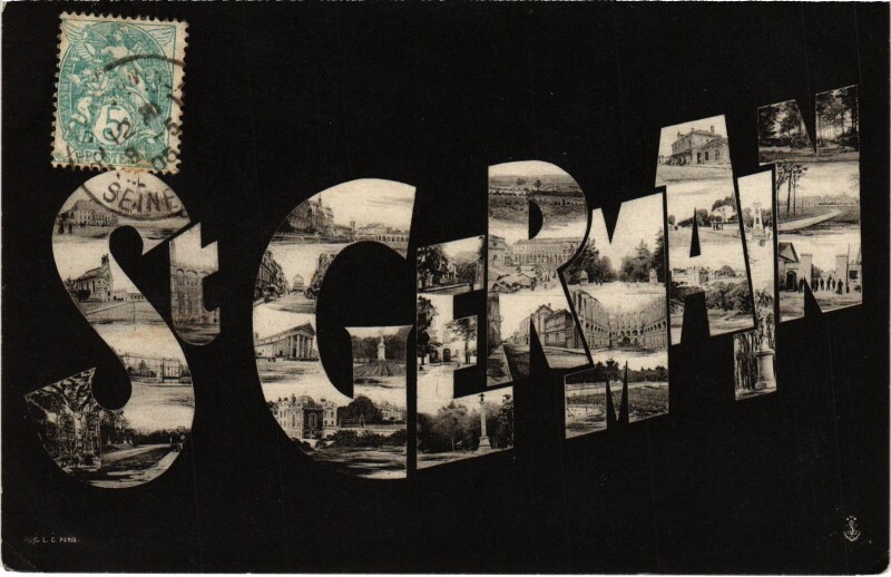 Carte postale ancienne St Germain en Laye souvenir