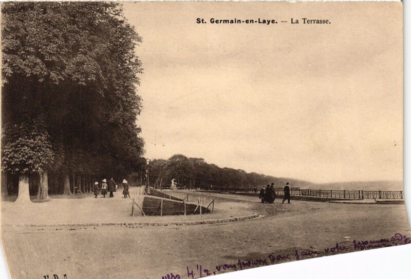Carte postale ancienne St Germain en Laye La Terrasse
