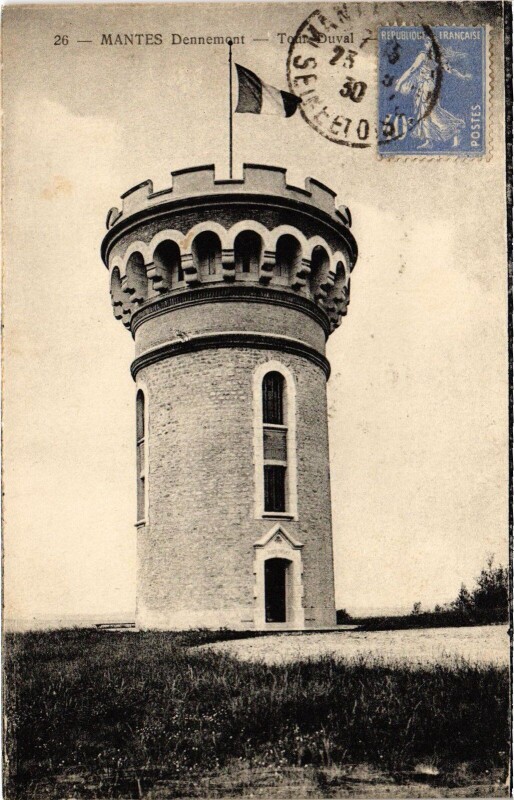 Carte postale ancienne Mantes Tour Duval