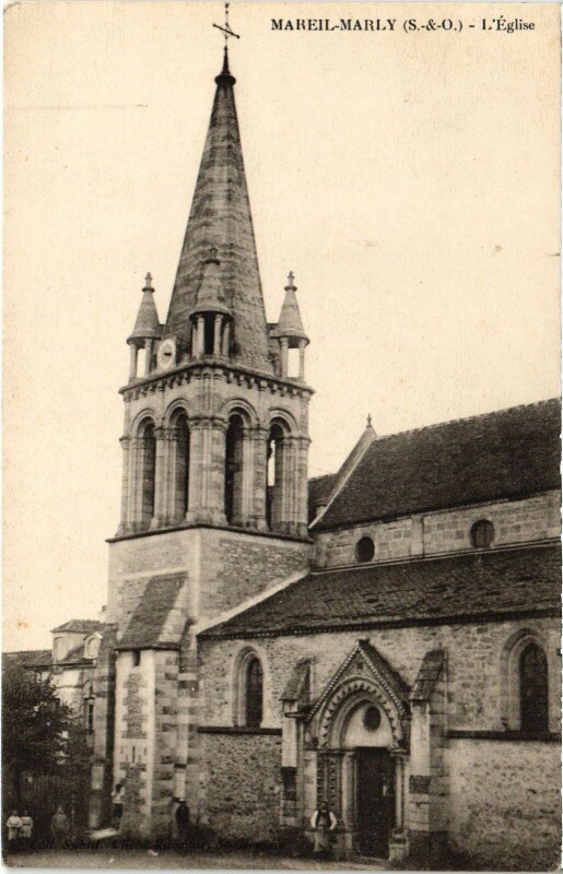 Carte postale ancienne Marly Eglise