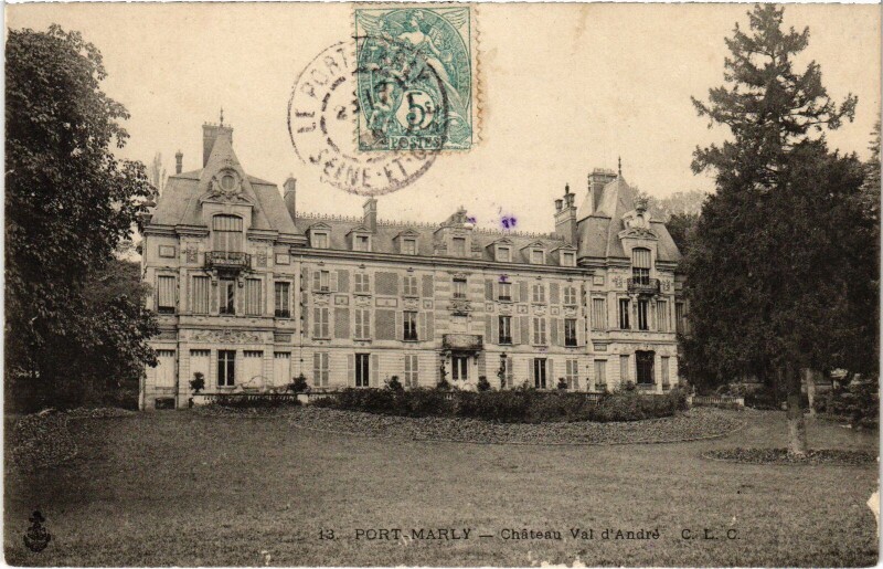 Carte postale ancienne Marly Chateau Val d'Andre