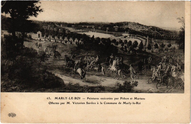Carte postale ancienne Marly Peintures par Pithon et Martens