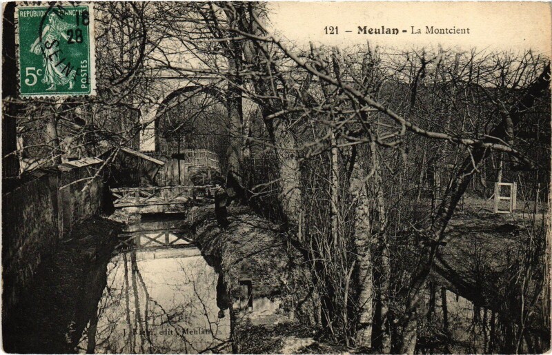 Carte postale ancienne Meulan Le Montcient