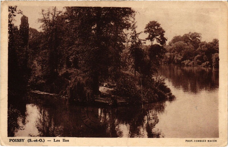 Carte postale ancienne Poissy Les Iles à Poissy