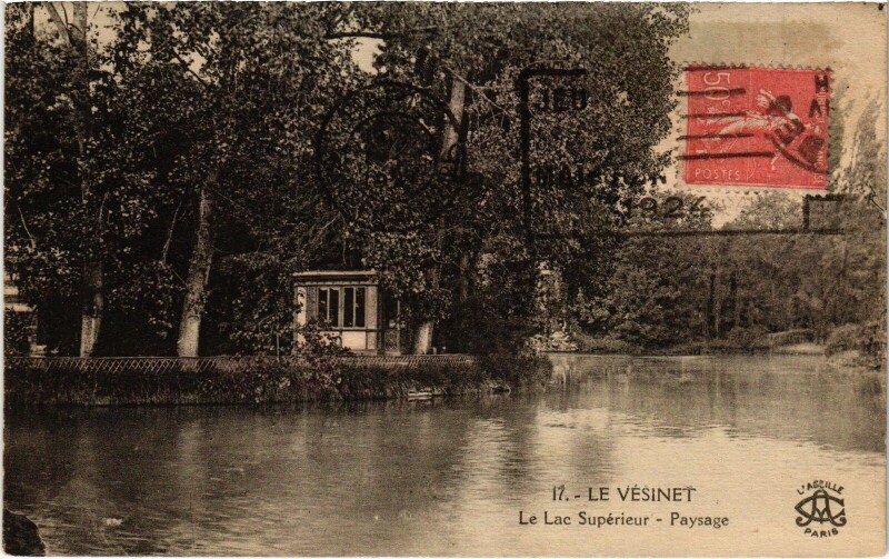 Carte postale ancienne Le Vesinet Le Lac