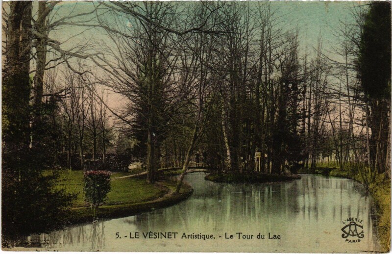 Carte postale ancienne Le Vesinet Tour du Lac