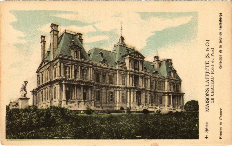 Carte postale ancienne Maison Lafitte Le Chateau