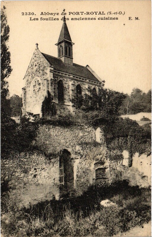 Carte postale ancienne Chevreuse Port Royal Les fouilles des cuisines à Chevreuse