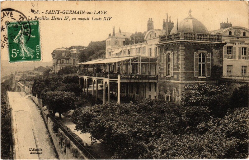 Carte postale ancienne St Germain en Laye Pavillon Henri Iv