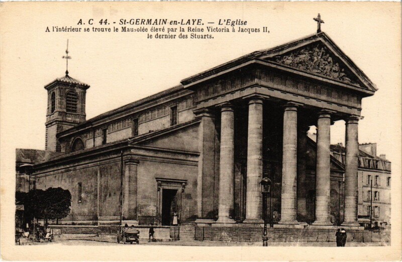 Carte postale ancienne St Germain en Laye Eglise