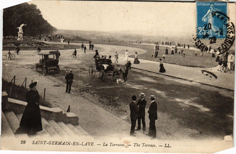 Carte postale ancienne St Germain en Laye La Terrasse