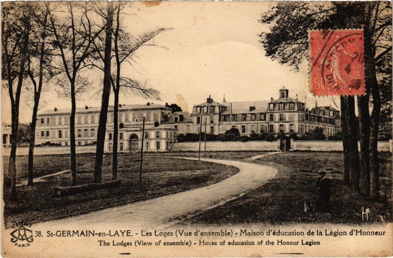 Carte postale ancienne St Germain en Laye Les Loges