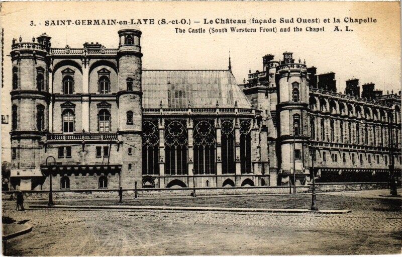 Carte postale ancienne St Germain en Laye Chateau