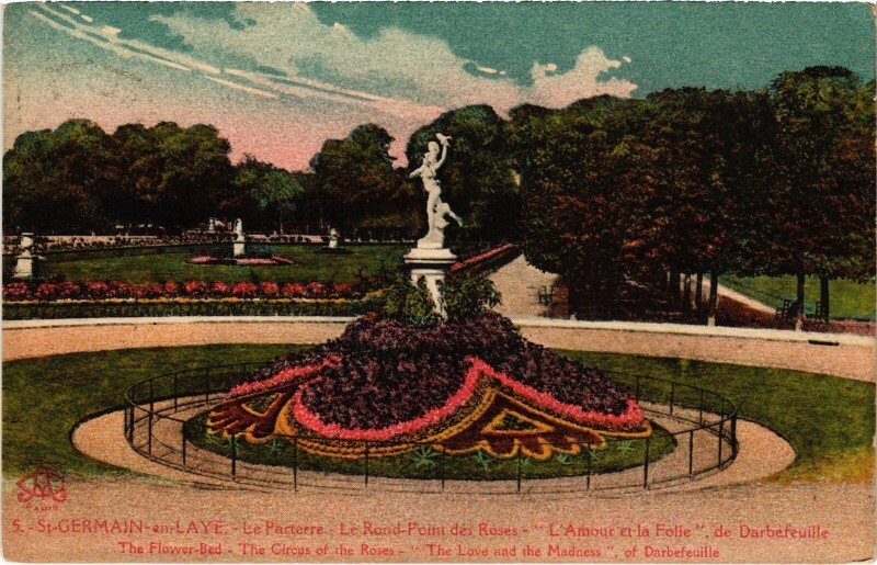 Carte postale ancienne St Germain en Laye Le Parterre