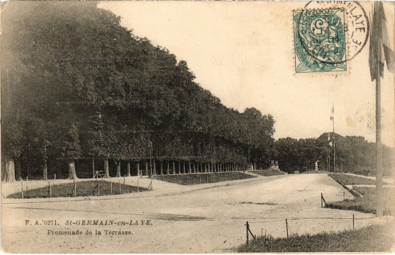Carte postale ancienne St Germain en Laye Promenade de la Terrasse