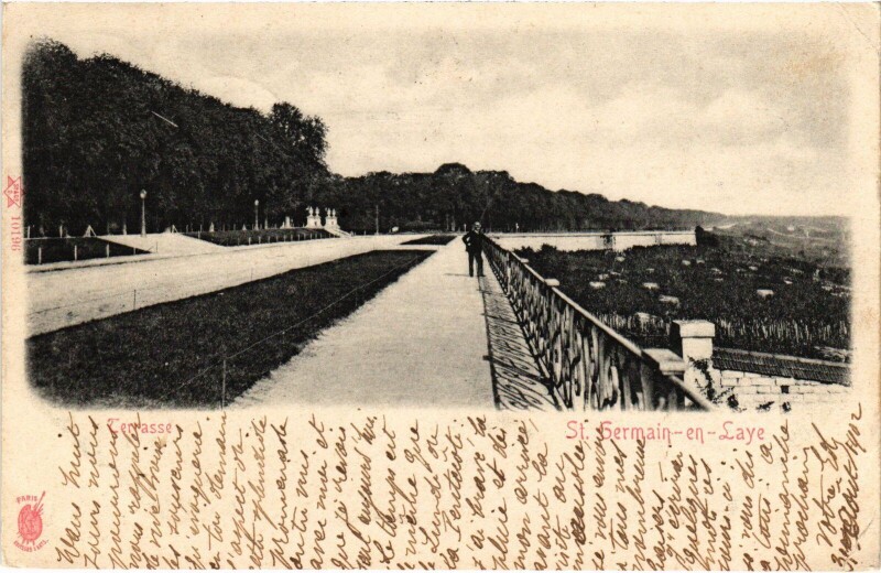 Carte postale ancienne St Germain en Laye Terrasse