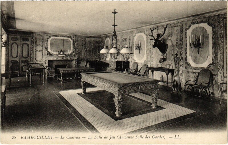 Carte postale ancienne Rambouillet Chateau Salle de Jeu à Rambouillet