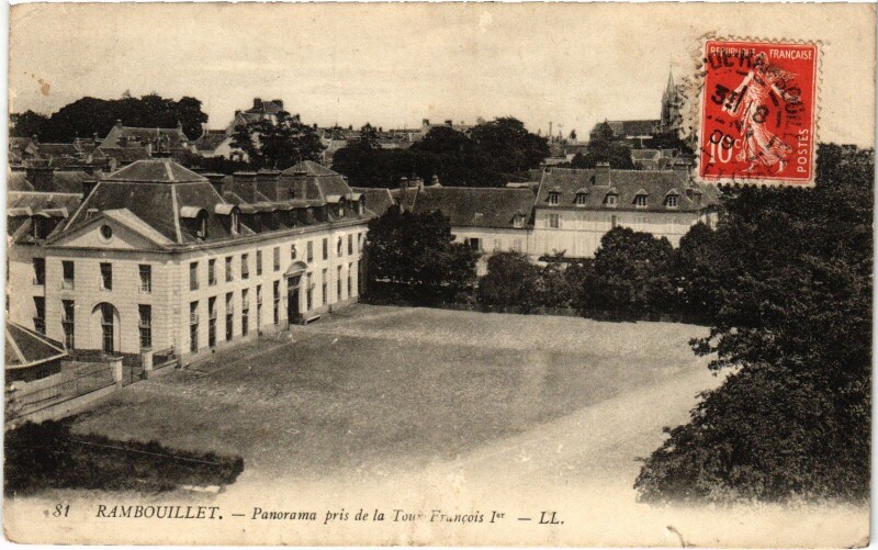 Carte postale ancienne Rambouillet panorama à Rambouillet