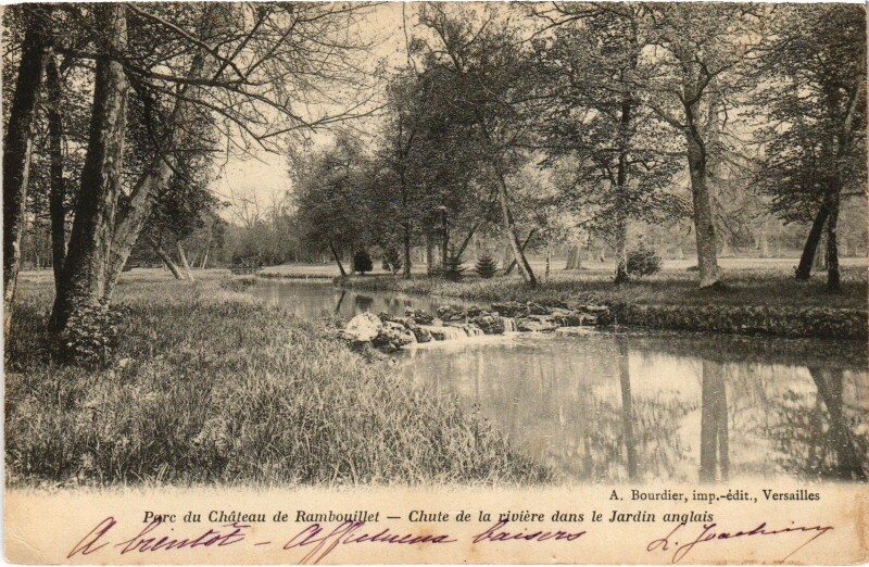 Carte postale ancienne Rambouillet Le Parc à Rambouillet