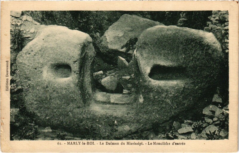 Carte postale ancienne Marly Le Dolmen du Missisipi