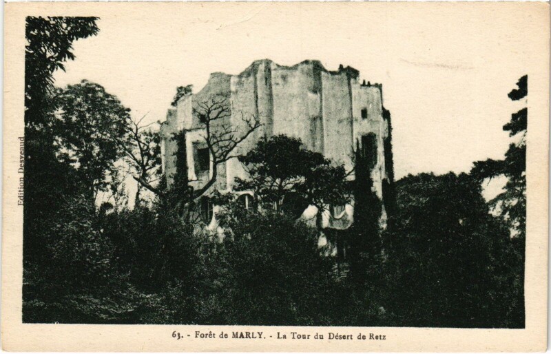 Carte postale ancienne Marly Tour du Desert de Retz