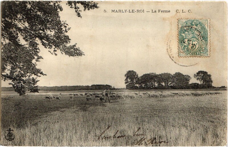 Carte postale ancienne Marly La Ferme