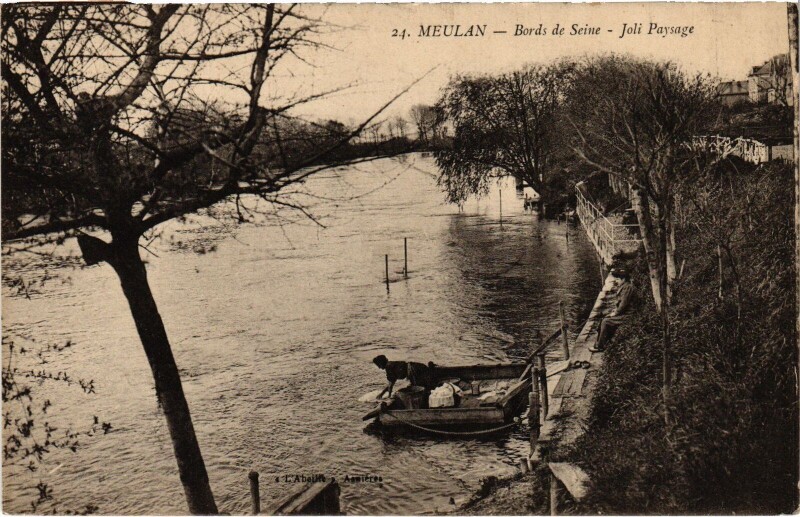 Carte postale ancienne Meulan Joli Paysage