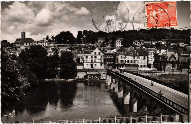 Carte postale ancienne Meulan vue generale