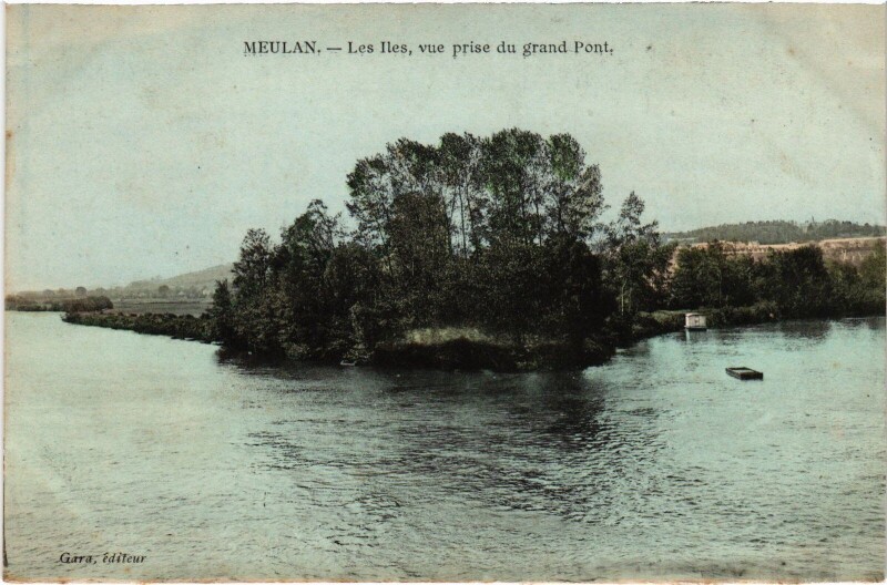 Carte postale ancienne Meulan Les Iles