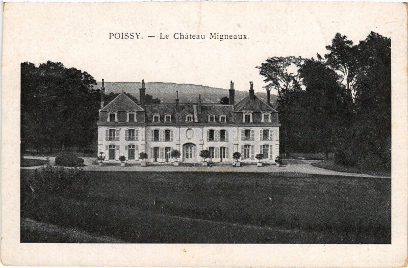 Carte postale ancienne Poissy Chateau Migneaux à Poissy