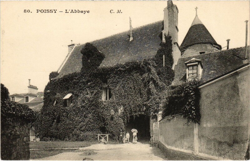 Carte postale ancienne Poissy Abbaye à Poissy