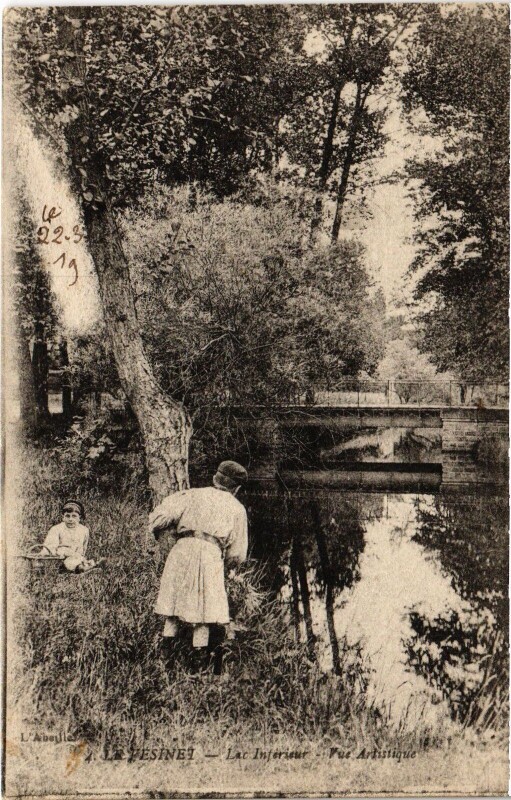 Carte postale ancienne Le Vesinet Lac Interieur