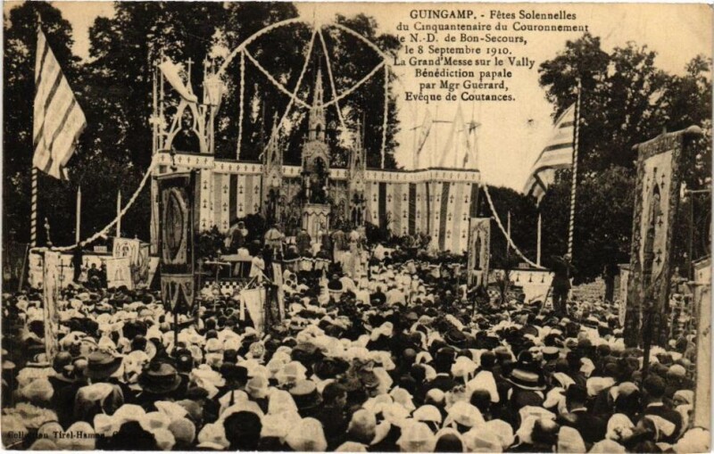 Carte postale ancienne Guingamp-Fetes Solennelles du Cinquantenaire à Guingamp
