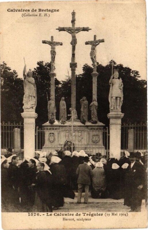 Carte postale ancienne Le Calvaire de Treguier