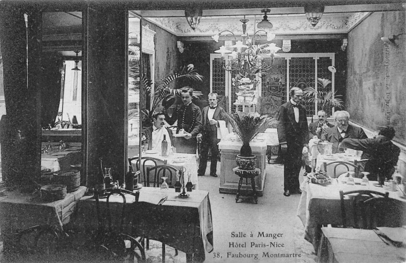 Carte postale ancienne / Paris 9e - Salle A Manger - Hotel Paris Nice - Faubourg Montmartre à Paris 9e