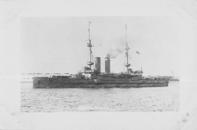 Carte postale ancienne / Marine De Guerre - Carte Photo - Cuirasse H.m.s.albemarle