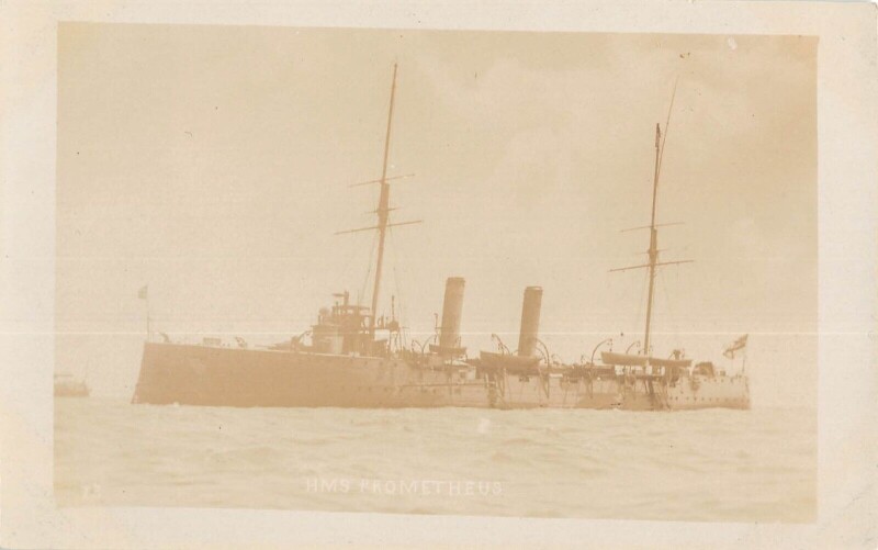 Carte postale ancienne / Marine De Guerre - Carte Photo - Cuirasse H.m.s.prometheus