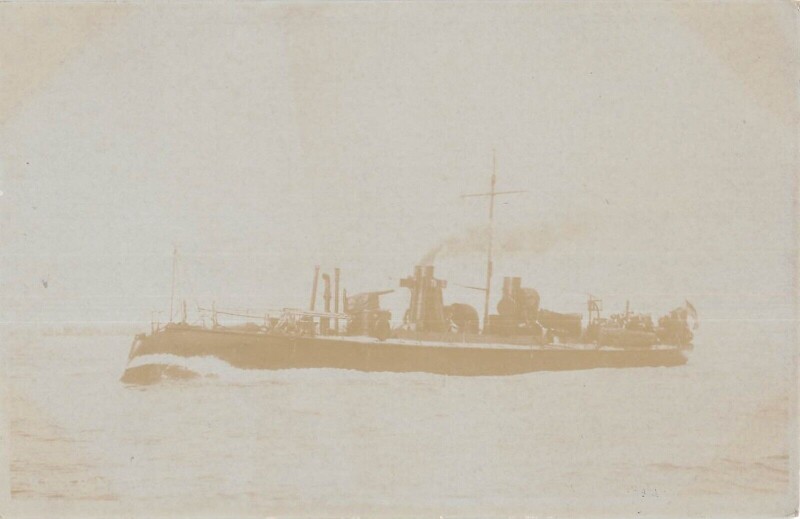 Carte postale ancienne / Marine De Guerre - Carte Photo - Cuirasse ??/ Au Verso cliché E.pouteau