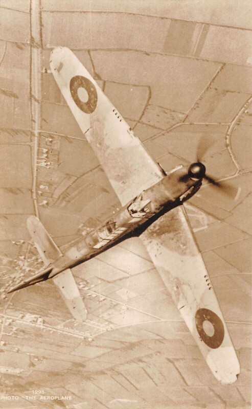 Carte postale ancienne / Aviation - Carte Photo - Avion Anglettere - lire verso