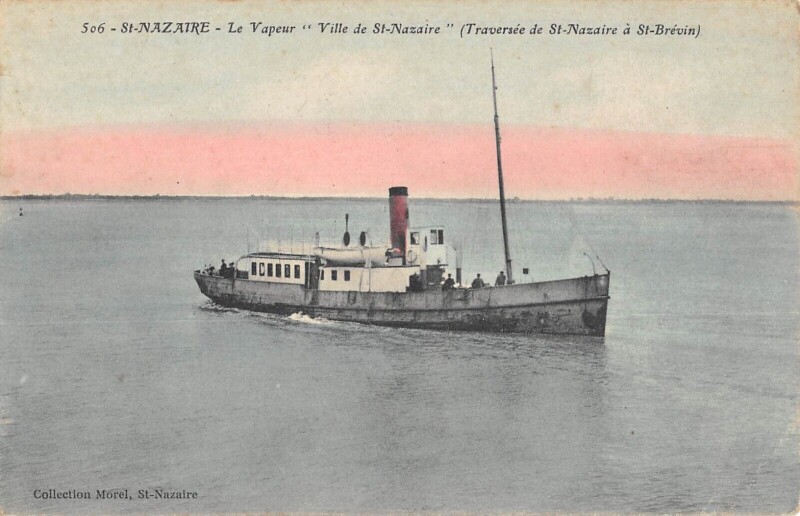 Carte postale ancienne / Saint Nazaire - Le Vapeur Ville De Saint Nazaire - Traversee De Saint-Naza à Saint-Nazaire