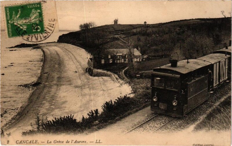 Carte postale ancienne Cancale - La Greve de l'Aurore à Cancale