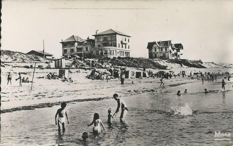 Carte postale ancienne Vue de la Plage à Biscarrosse
