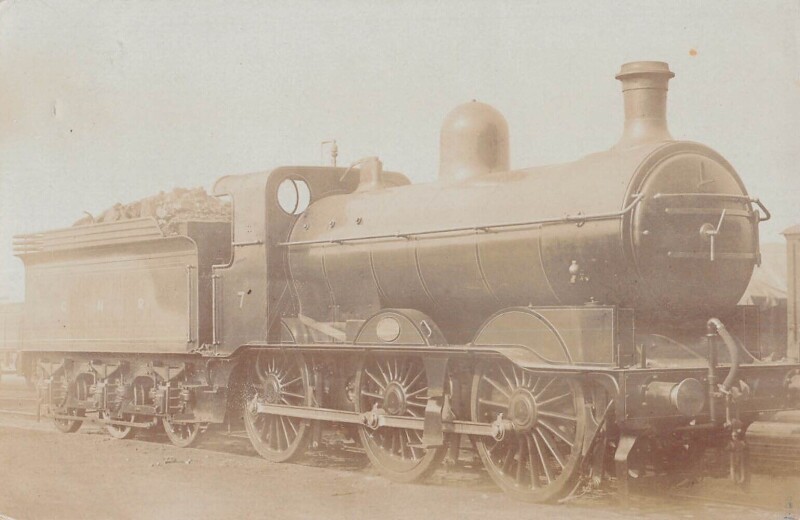 Carte postale ancienne Train - Locomotive N°7 Cnr - Carte Photo - cliché Pouteau - Train - Gare