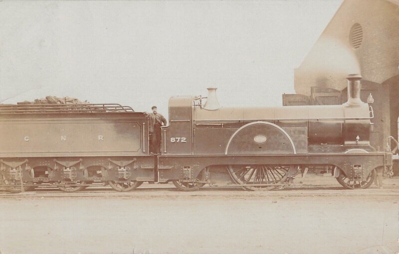 Carte postale ancienne Train - Locomotive N°872 Cnr - Carte Photo - cliché Pouteau - Gare - Train