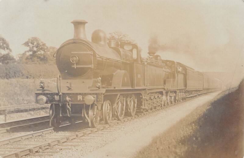 Carte postale ancienne Train - Locomotive M.R./ Carte Photo - cliché Pouteau - Railway - Gare