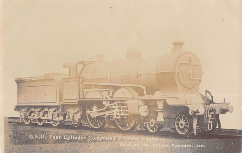 Carte postale ancienne Train - Locomotive Cnr 1300 - Carte Photo - cliché Pouteau - Railway - Gare