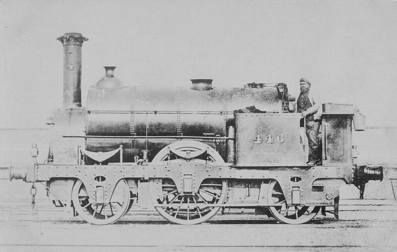 Carte postale ancienne Train - Locomotive N°446 - Carte Photo - cliché Pouteau - Railway - Gare