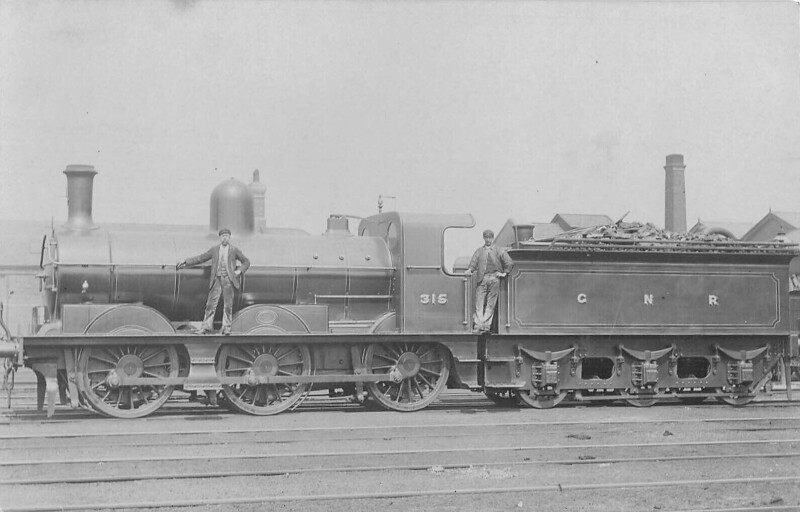 Carte postale ancienne Train - Locomotive N°315 Cnr - Carte Photo - cliché Pouteau - Railway - Gare